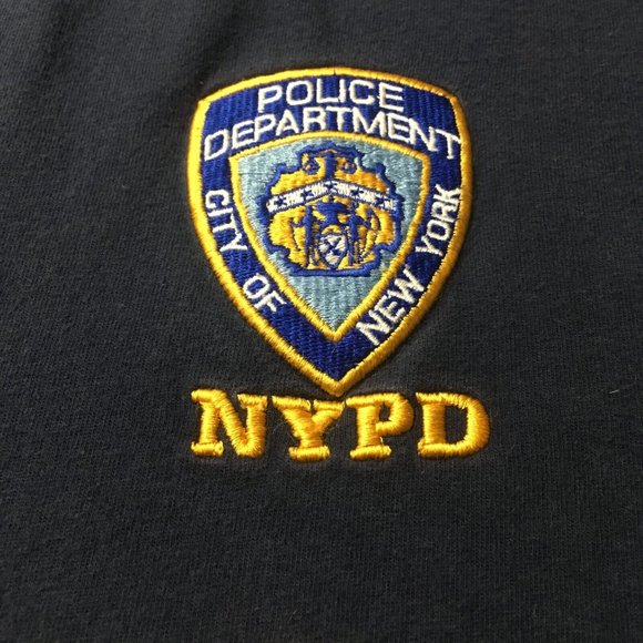 NYPD City of New York Police Department Embroidered T-Shirt Gray 2xl Authentic - Picture 2 of 9